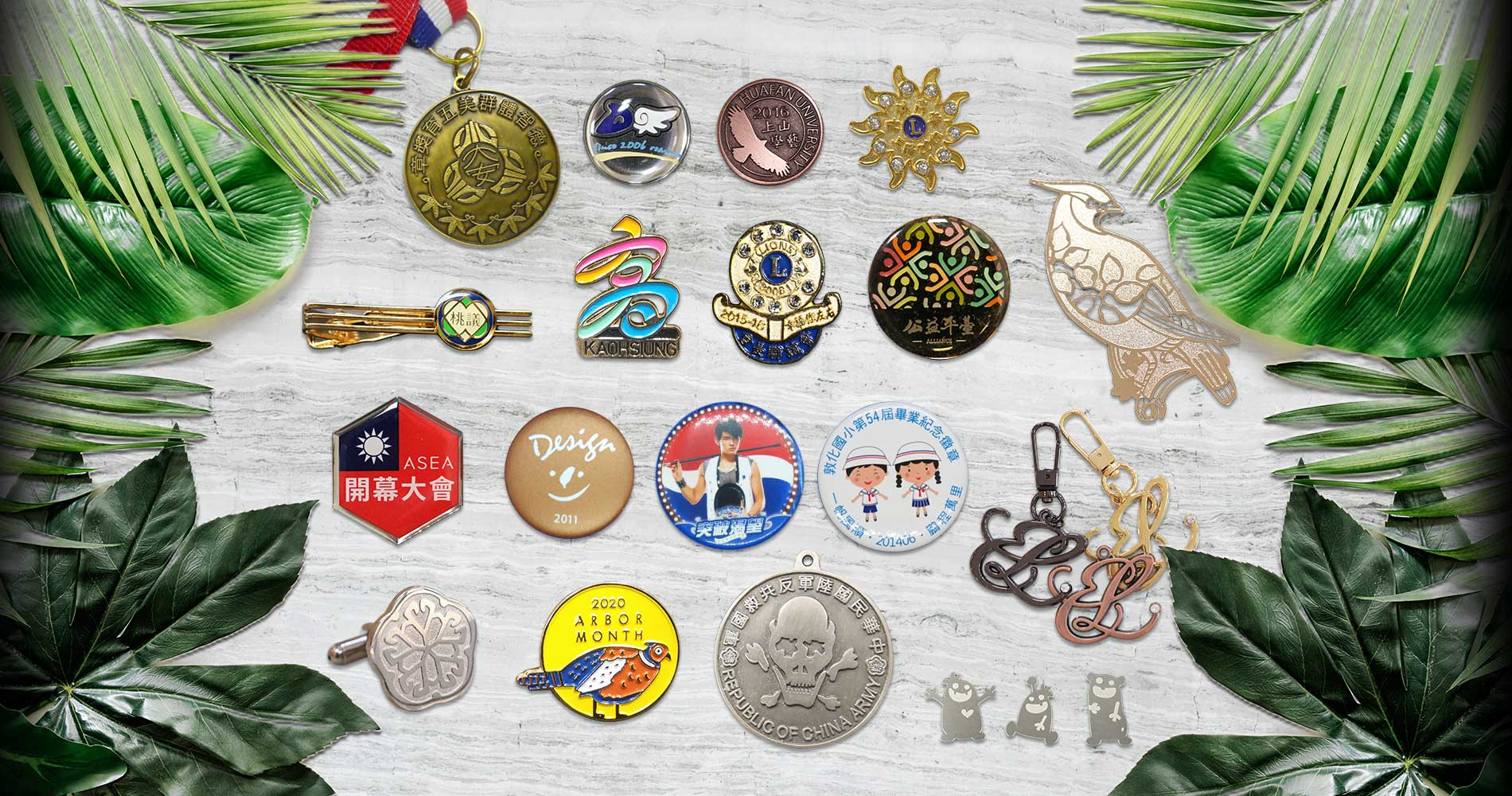  Badges,Key Rings, Pendants & Tie Clips